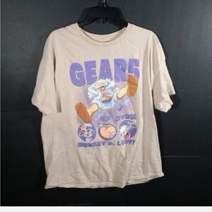 Gear 5 One Piece Graphic Tee with Purple Print